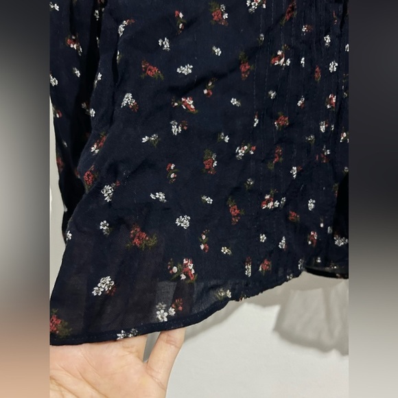 Zara Floral high Collar top Size XS - Picture 3 of 5